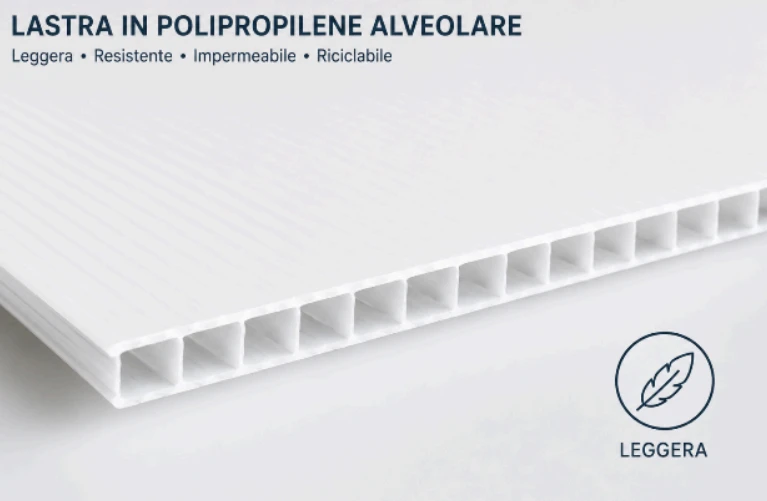 Lastra in Polipropilene Alveolare